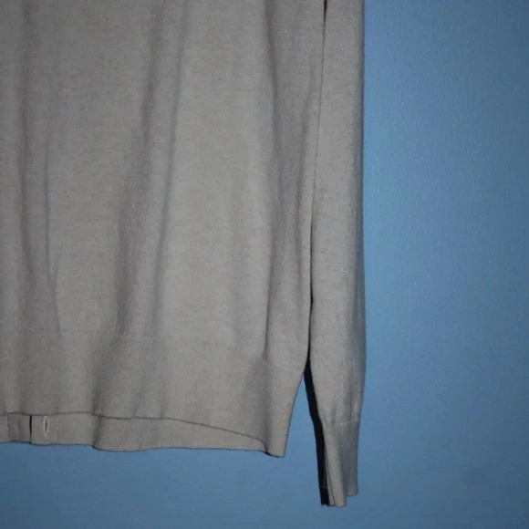 LOFT Outlet Large Women's Off-White Button Up Cardigan 100% Cotton - Picture 14 of 14